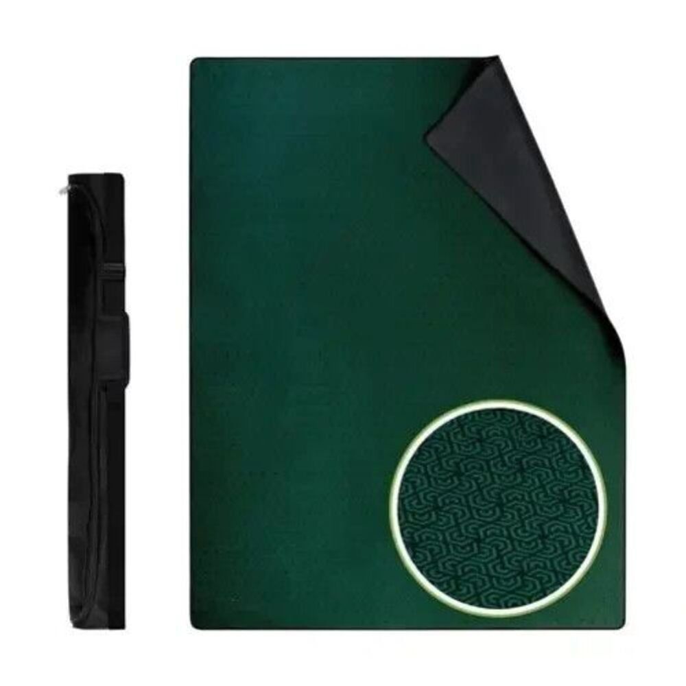 SZYMWS Large Mahjong Mat with Black Carrying Bag, Anti Slip and Noise Reduction